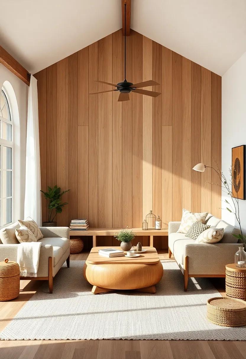 Embracing Natural Textures to Create a Cozy Country Living Room Environment