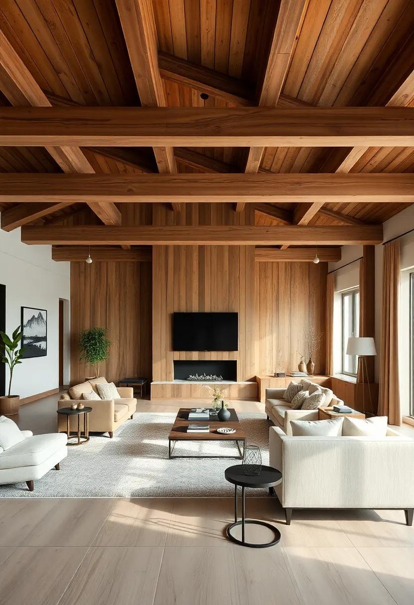 Layering textures for an Inviting Atmosphere in a Masculine Living Room