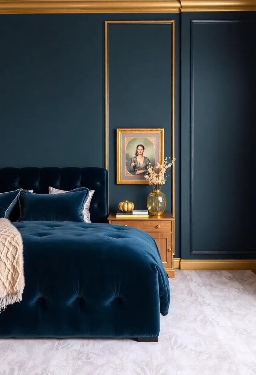 Creating a Glamorous Atmosphere with Velvet and Gold