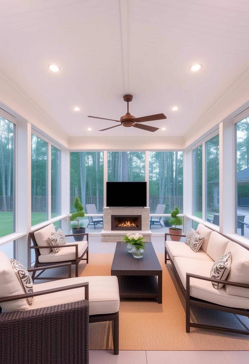Elevate Your Outdoor Experience With a Stunning Luxury⁤ Screened Porch Design
