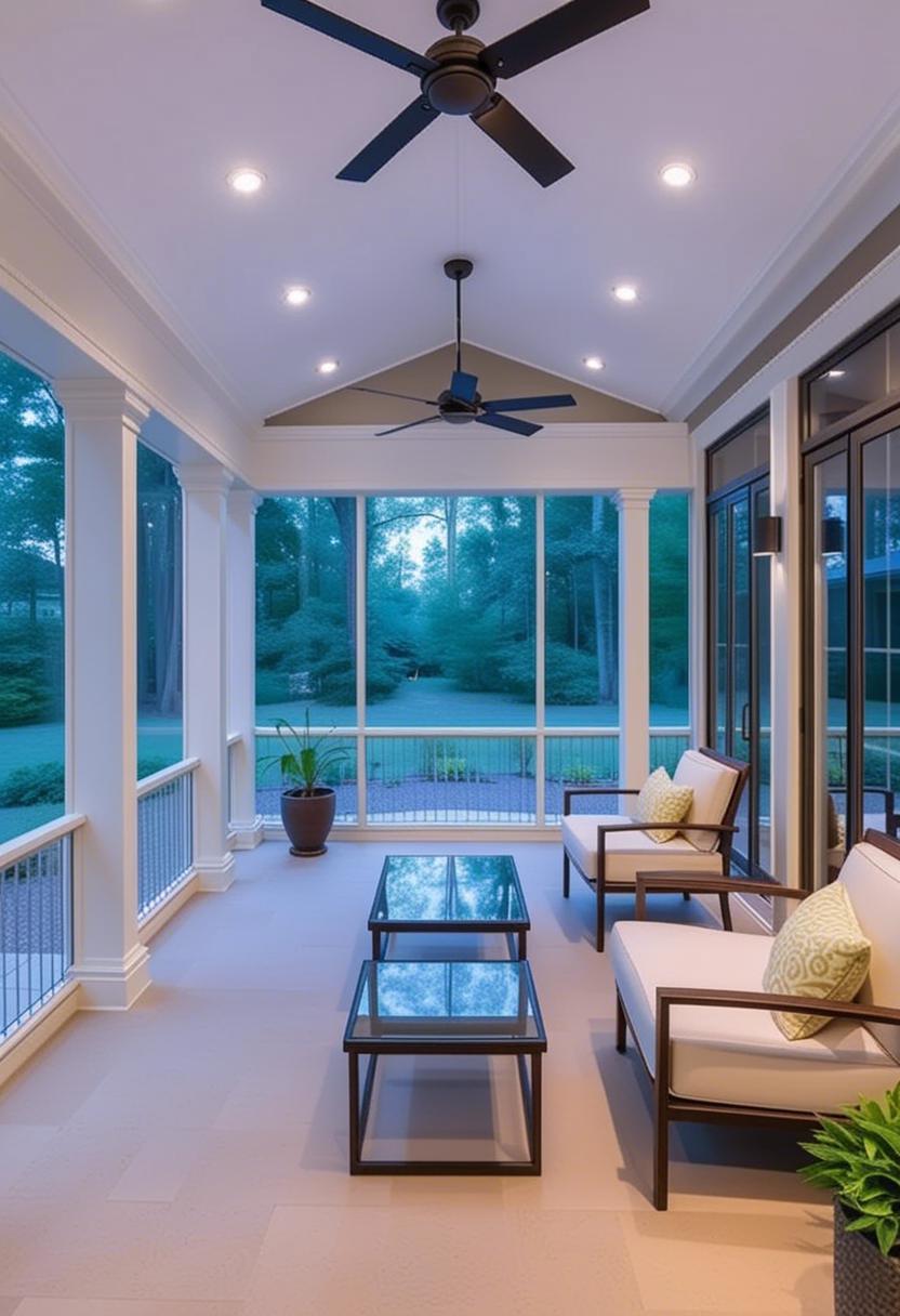 Integrating ​Smart Technology in Your Luxury ​screened Porch Experience