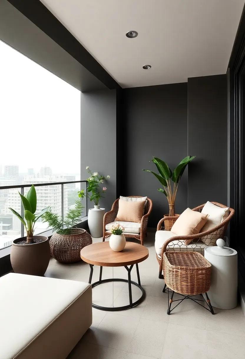 Curating a small Balcony with a Focus on Sustainability and Elegance