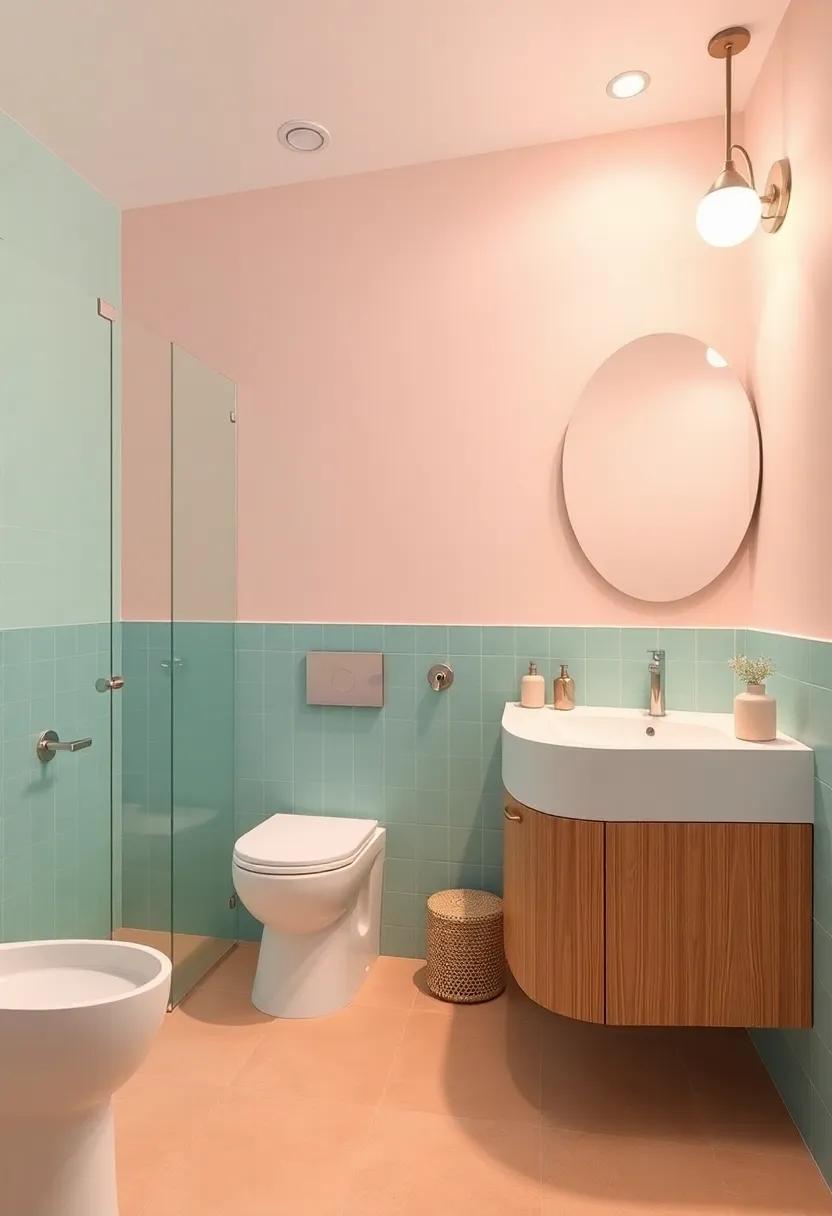 The Allure of Pastel Tones ‌in Midcentury Bathroom Aesthetics