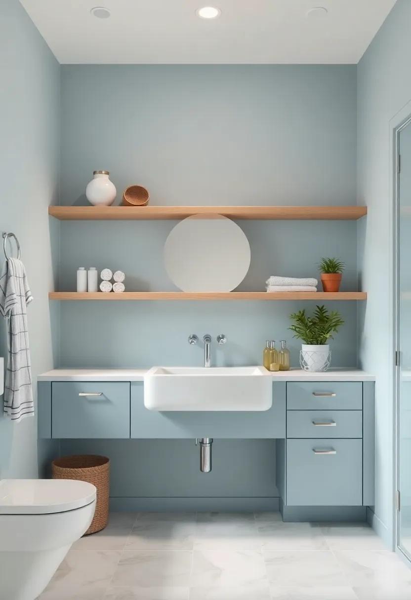 The Balance of Open Shelving and Closed Storage in Retro Bathrooms