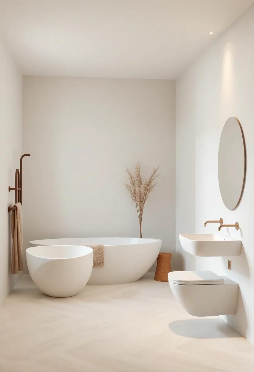 The ⁣Harmony of Organic Shapes and Clean Lines in Midcentury Bathrooms