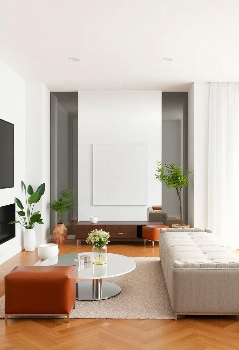 Reflective Surfaces: Incorporate mirrors or glass to enhance light and create the illusion of a larger‌ space without adding clutter