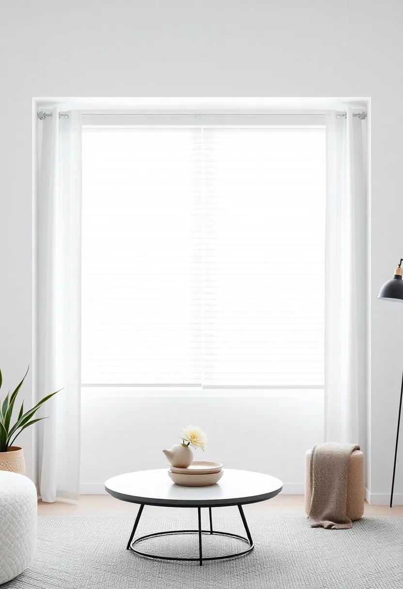 Simplify Window Treatments: Choose simple, clean-lined curtains or ⁤blinds that blend seamlessly with your ⁢walls for an unobtrusive look