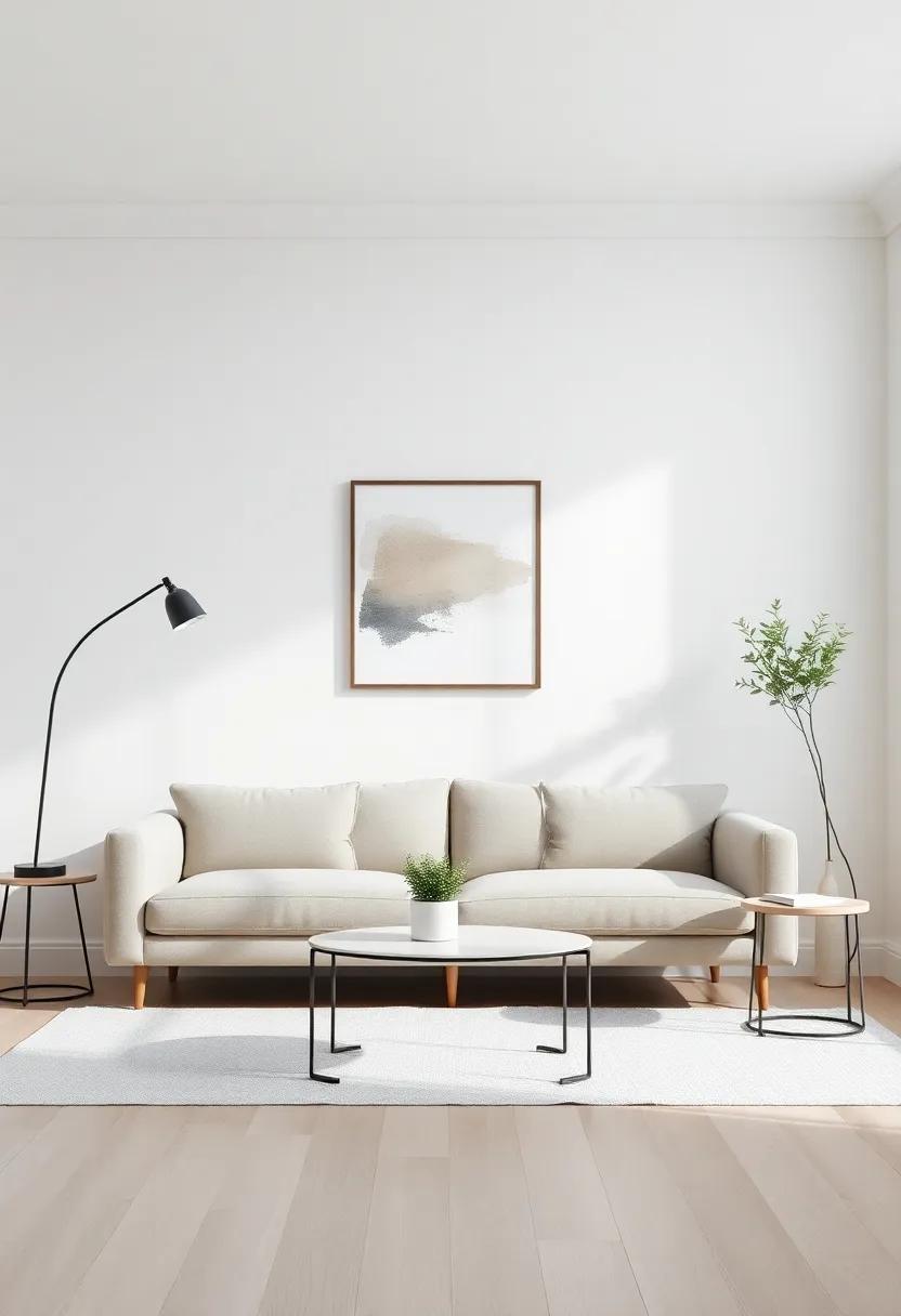 Create a focal Point: Highlight a single statement piece, such as a piece of art or a unique furniture item, to draw the eye without overwhelming the space