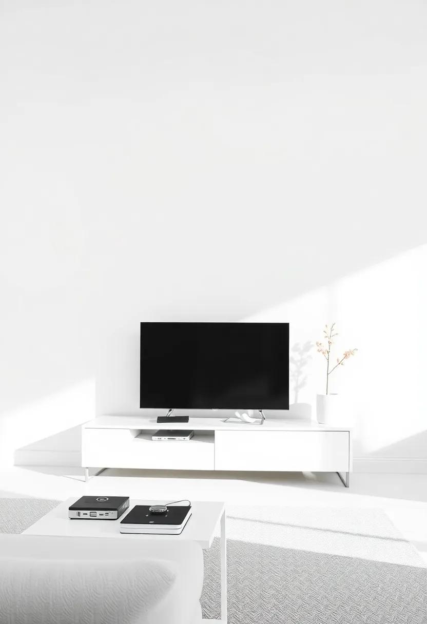 Streamline ⁣Electronics: ⁢Keep wires hidden and use sleek, stylish storage solutions ⁣for remote controls⁣ and other tech-related items