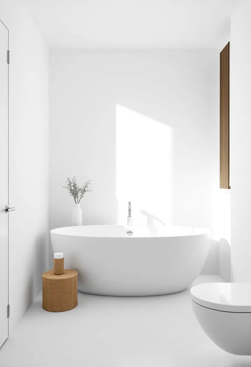 Embracing white Space for a Tranquil Atmosphere in Your Bathroom Design