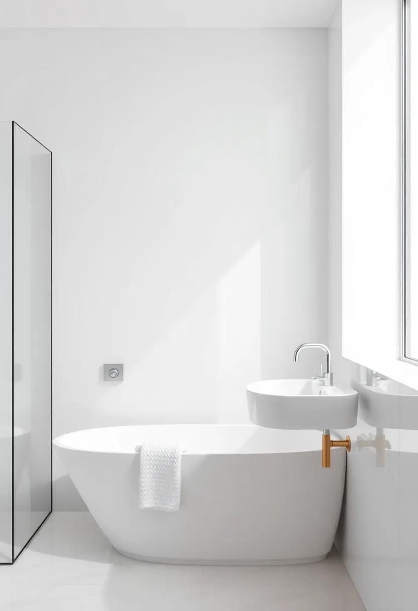 The Impact of Metallic Accents in a Simplified Bathroom Environment