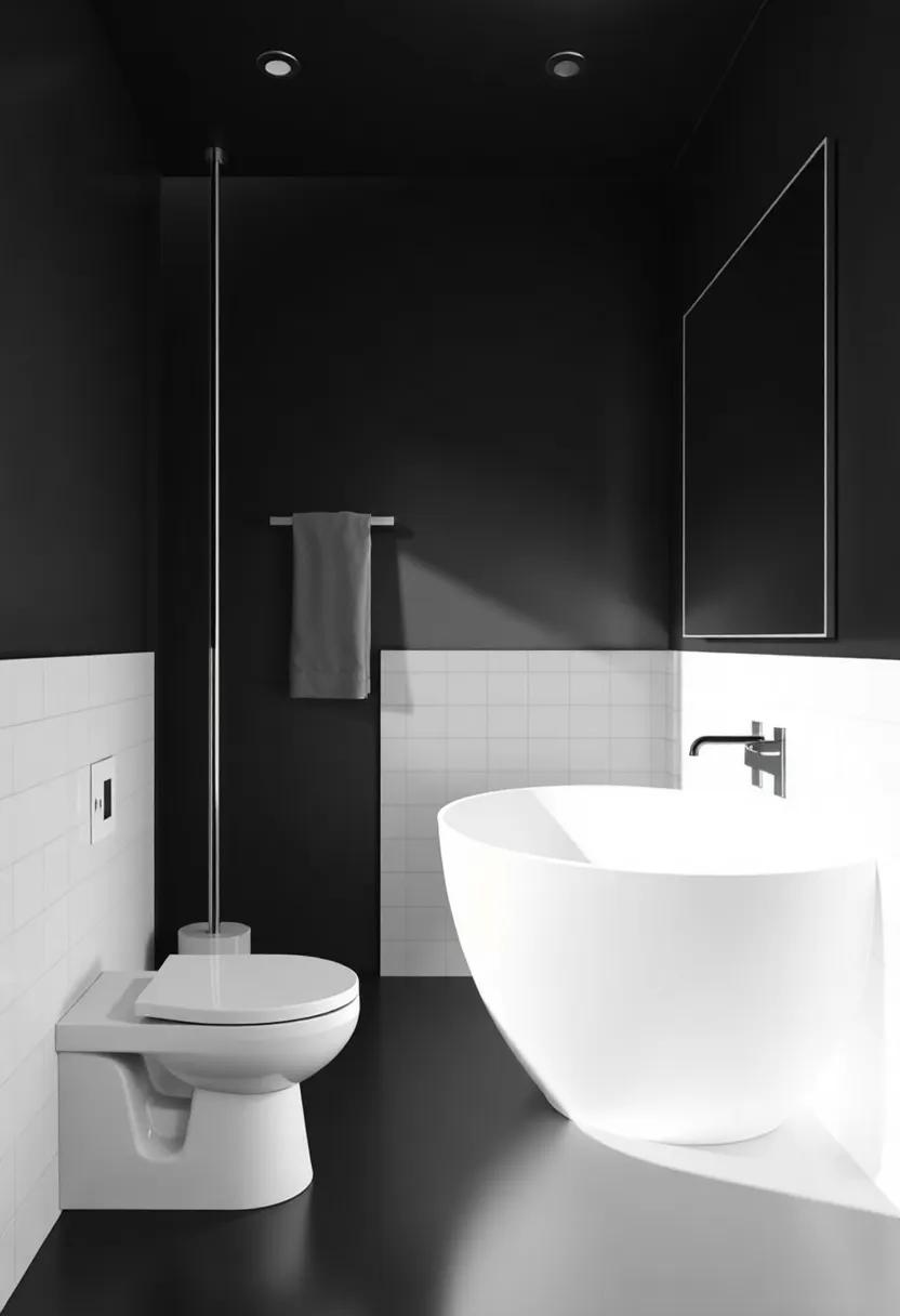 The Power of Monochrome: Exploring Black and White Bathroom decor