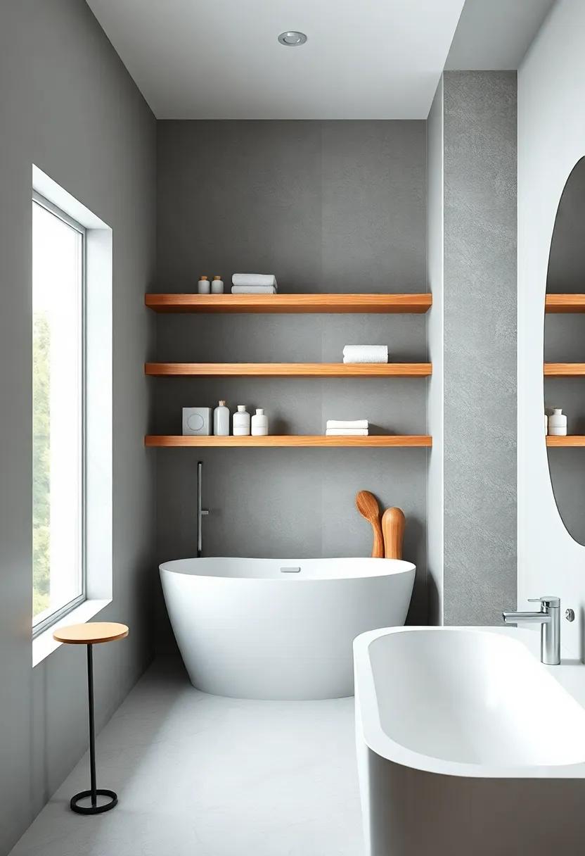 Embracing the Charm of⁤ Open Shelving in Contemporary Bathroom Spaces