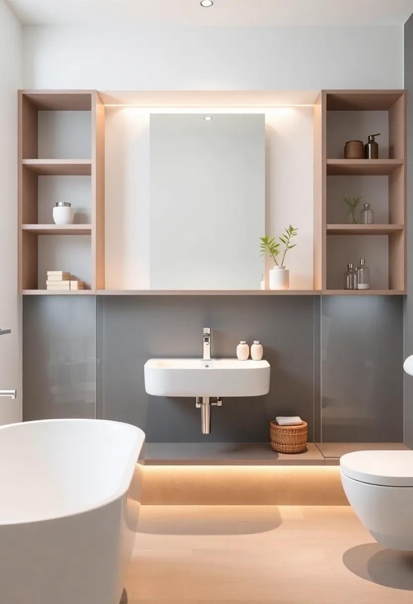 Emphasizing clean Lines⁤ and ‌Sleek Design⁤ in Bathroom⁣ Shelving
