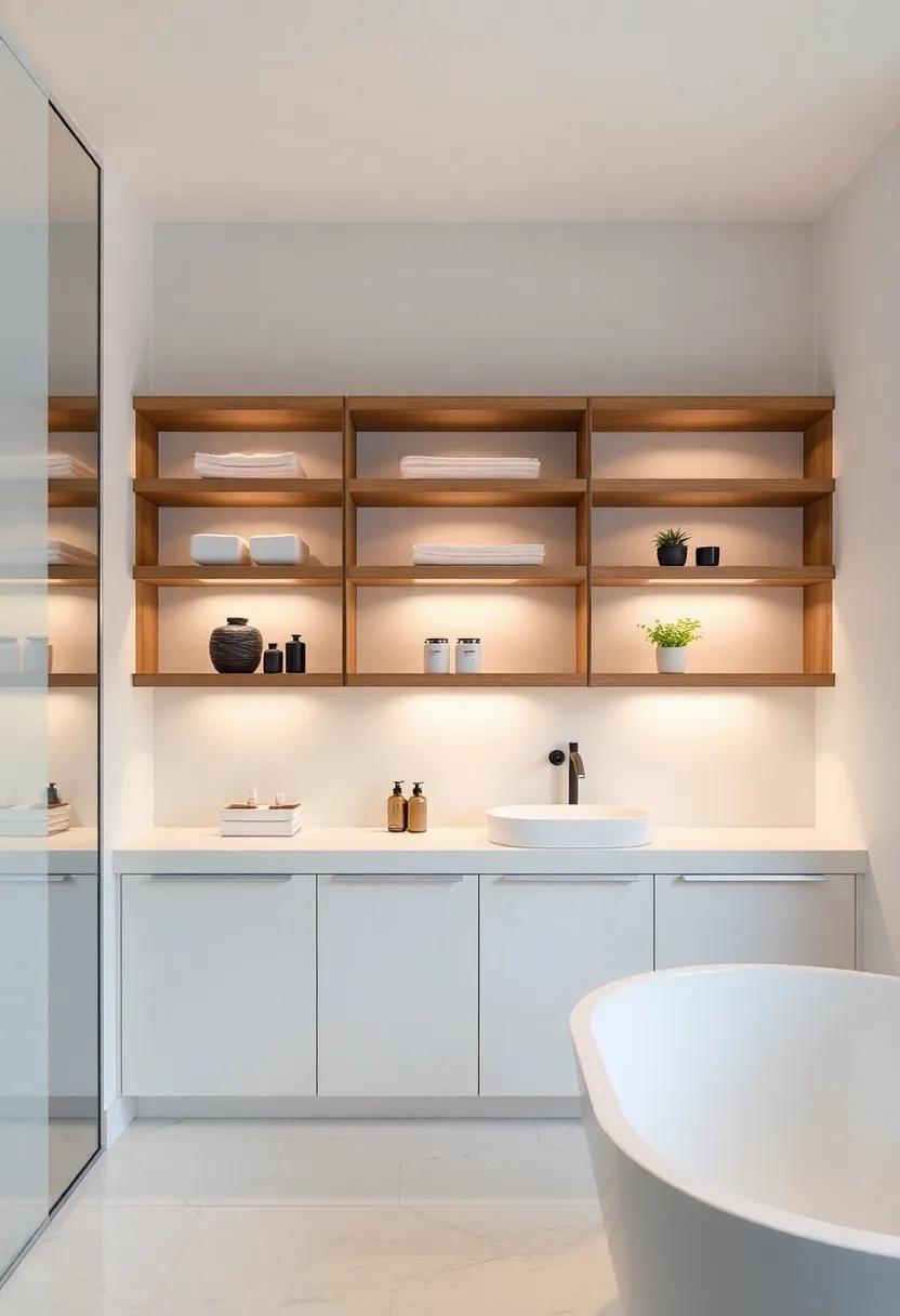 Enhancing​ Lighting to⁢ Spotlight Open Shelving ⁣Displays