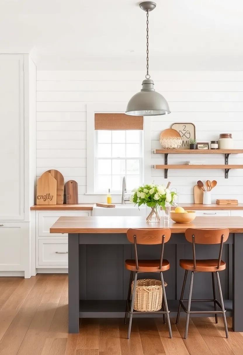 4) Farmhouse‍ Fresh: Achieve a warm and inviting look with shiplap‌ walls,vintage fixtures,and rustic elements that celebrate country living