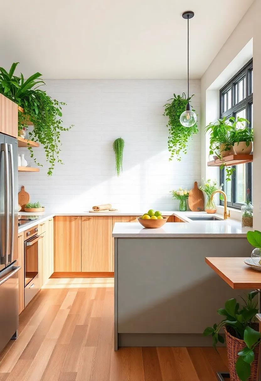 14) Nature's Touch: Introduce biophilic‍ design ‌with abundant greenery and natural⁤ materials to foster a serene and rejuvenating⁢ environment