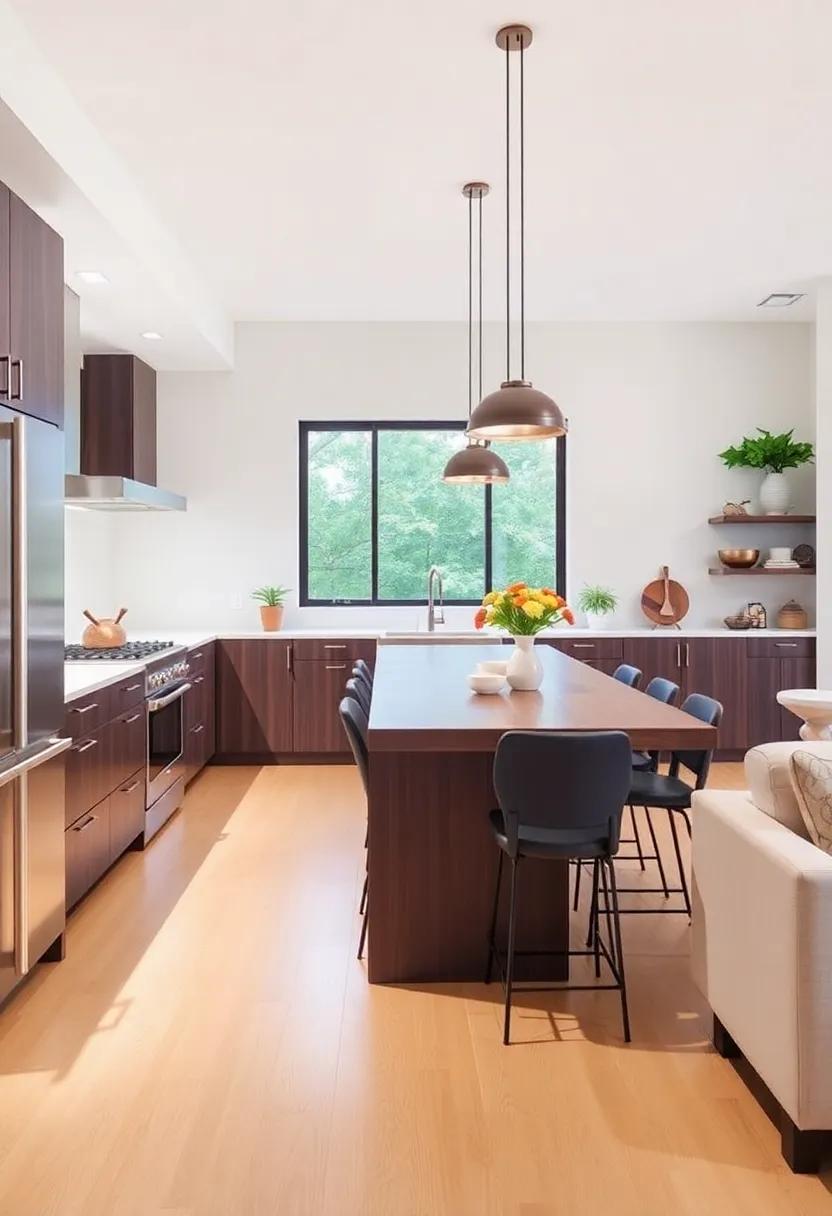 12)‌ Open‌ Concept Bliss:​ Design an open layout that promotes socializing and interaction while keeping cooking and entertaining‌ areas distinct