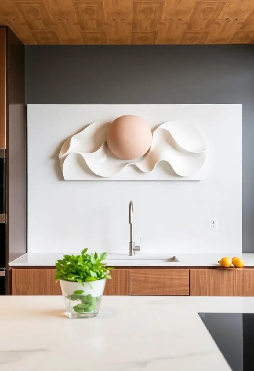 Sculptural Wall Art That Brings‌ a Three-Dimensional Touch‍ to your Kitchen