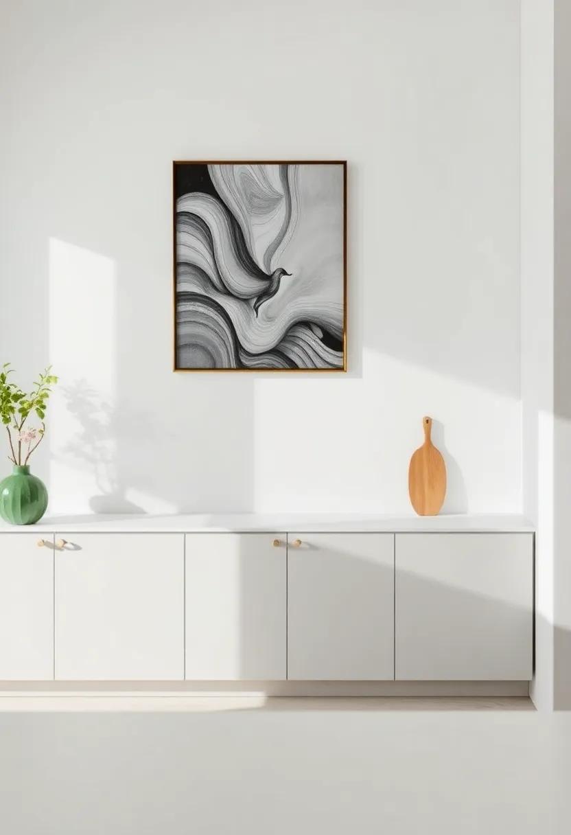The Role of Light⁣ and Space in Enhancing Your Kitchen Wall Art Displays