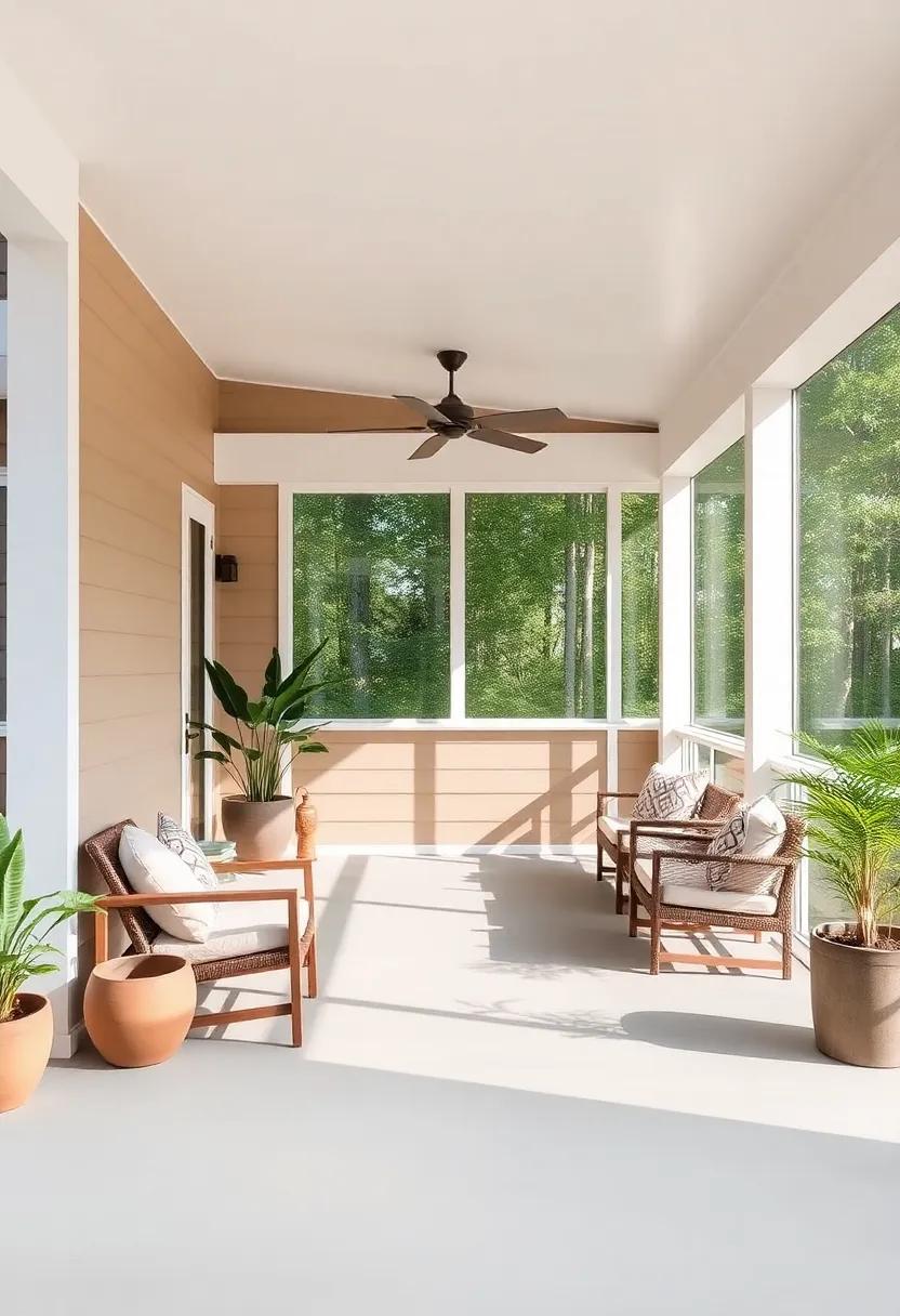 Color palettes inspired by Nature: enhancing Porch Ambiance