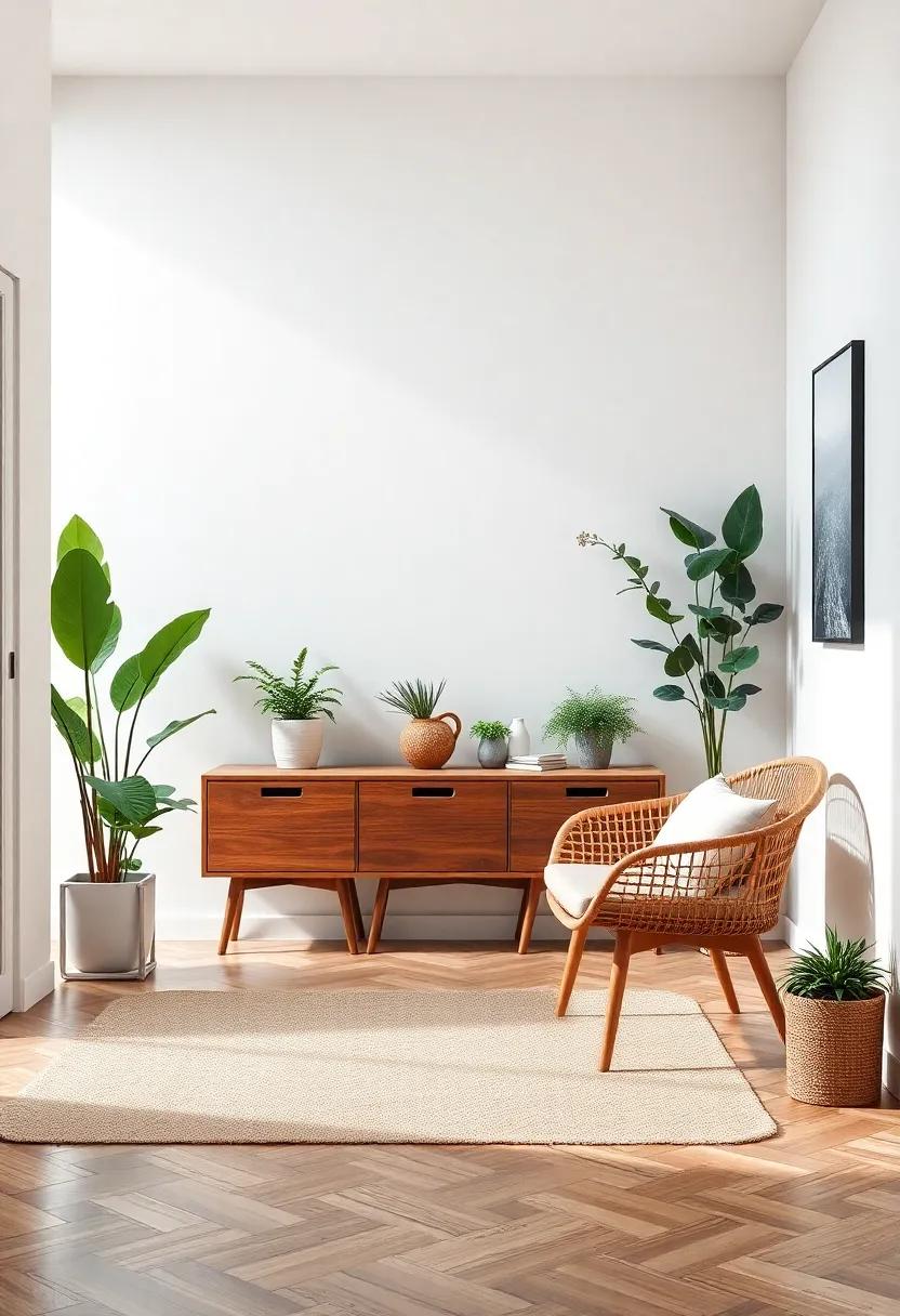 Incorporating Nature Through Indoor Plants and Furniture