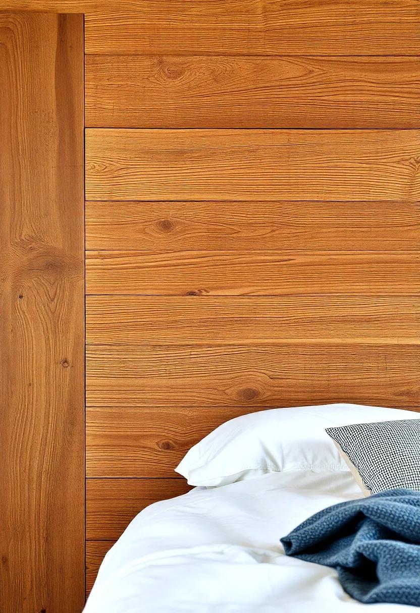 8) ⁤Nature-Inspired Textures: ⁢Introduce‍ a headboard made from reclaimed wood, showcasing its ⁤unique‌ knots and grains for ⁤an organic feel