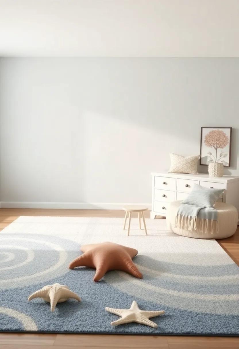 Marine-Inspired Rugs: ‌soft Textures with Sea Creatures and ocean Waves