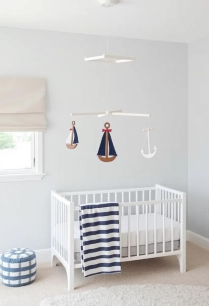 Mobile⁢ Magic: Hang Nautical-Inspired Mobiles Over Cribs for Charm