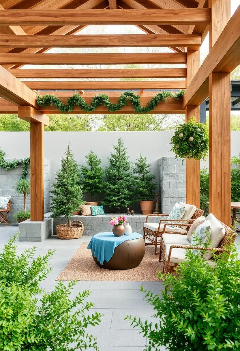 Natural Elements: Incorporate Stone and Wood for a Harmonious Outdoor Space