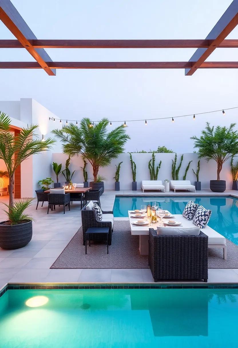 Setting the Scene with Elegant Outdoor Dining Arrangements