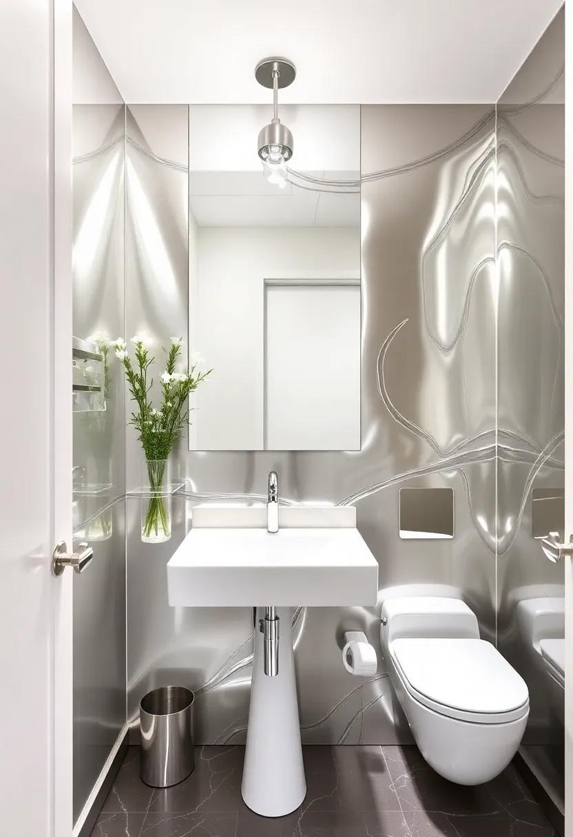 Mirrored Surfaces: reflective Elements That Brighten Up Your Powder ‍Room