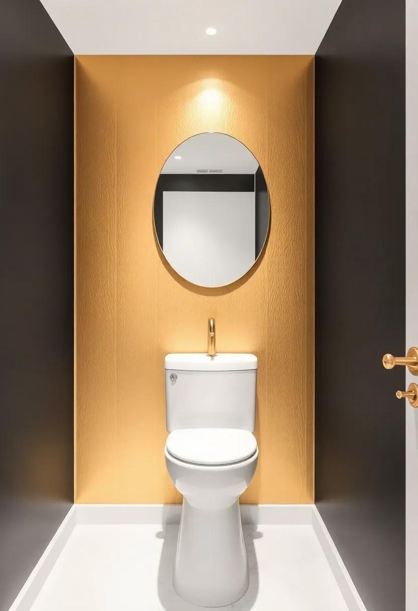 Bold Metallic Stripes: A Striking Design Choice for ‍Small Spaces