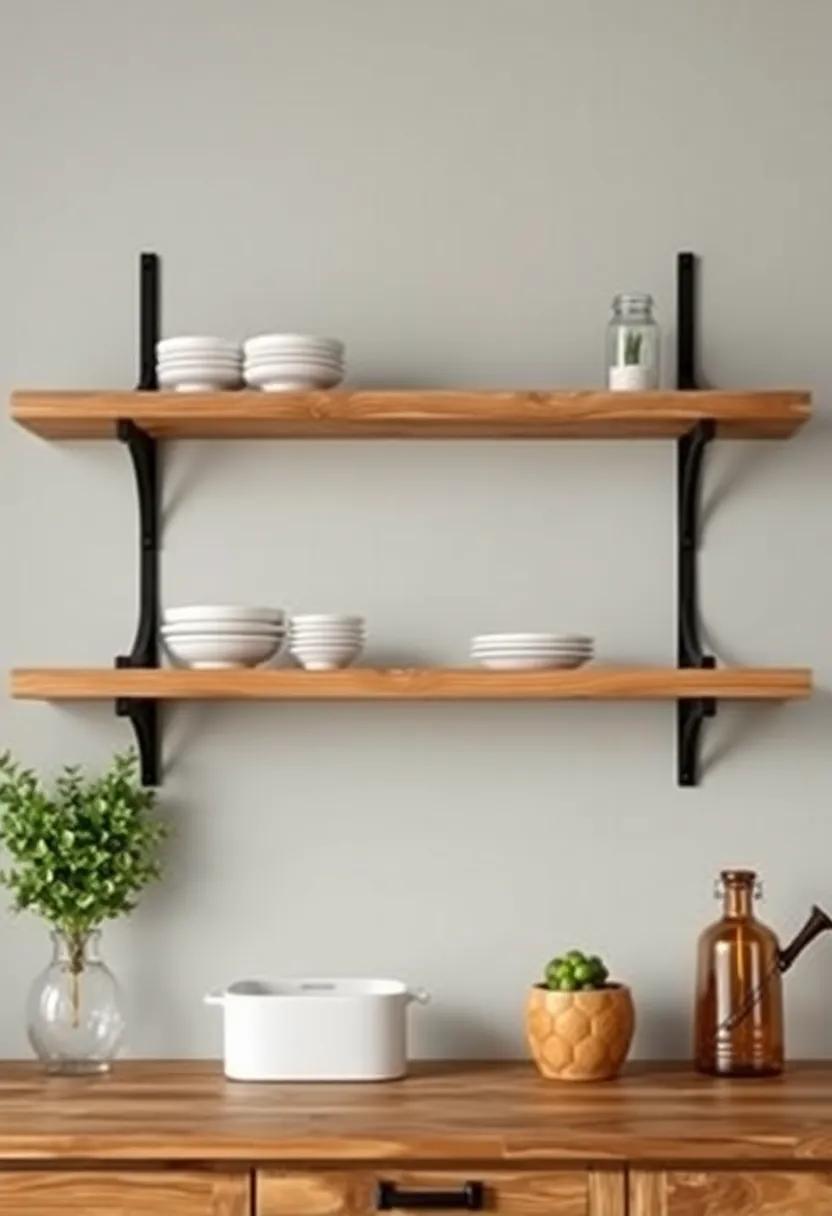 Rustic wooden Shelving:⁤ A Timeless Blend of ⁤Functionality and Charm