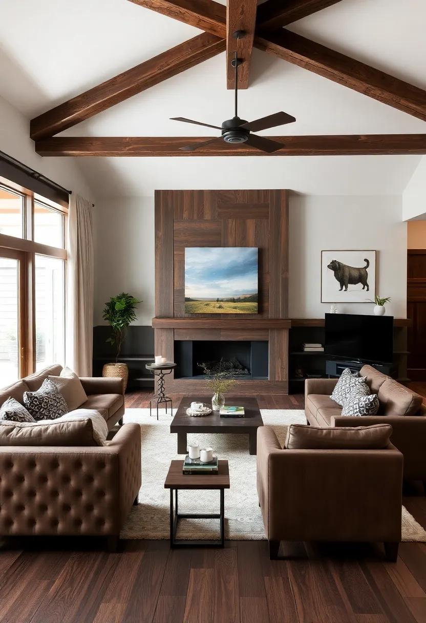 Creating a Focal Point with Statement Furniture and Rich Dark Wood