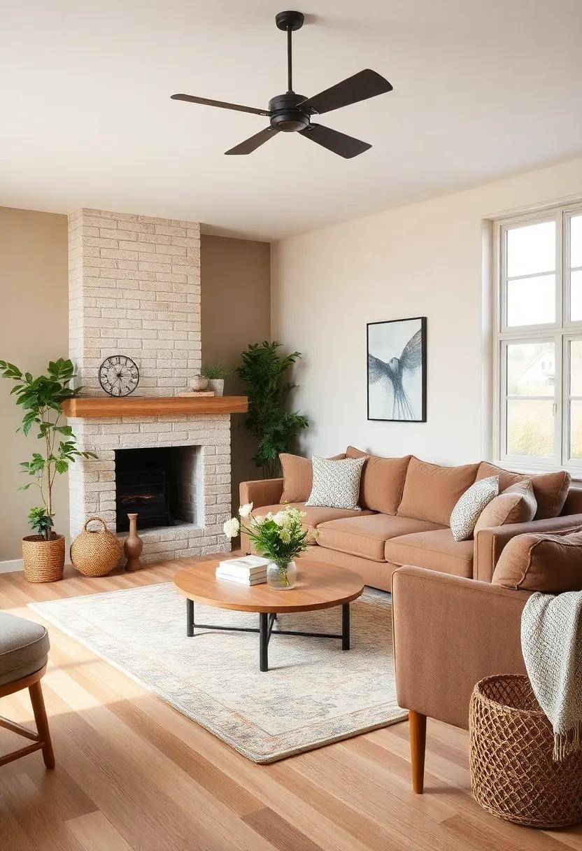 Embrace ⁢Earthy tones: Start with a color palette of browns,⁤ greens, and creams to foster a grounding atmosphere that's both cozy and ​inviting