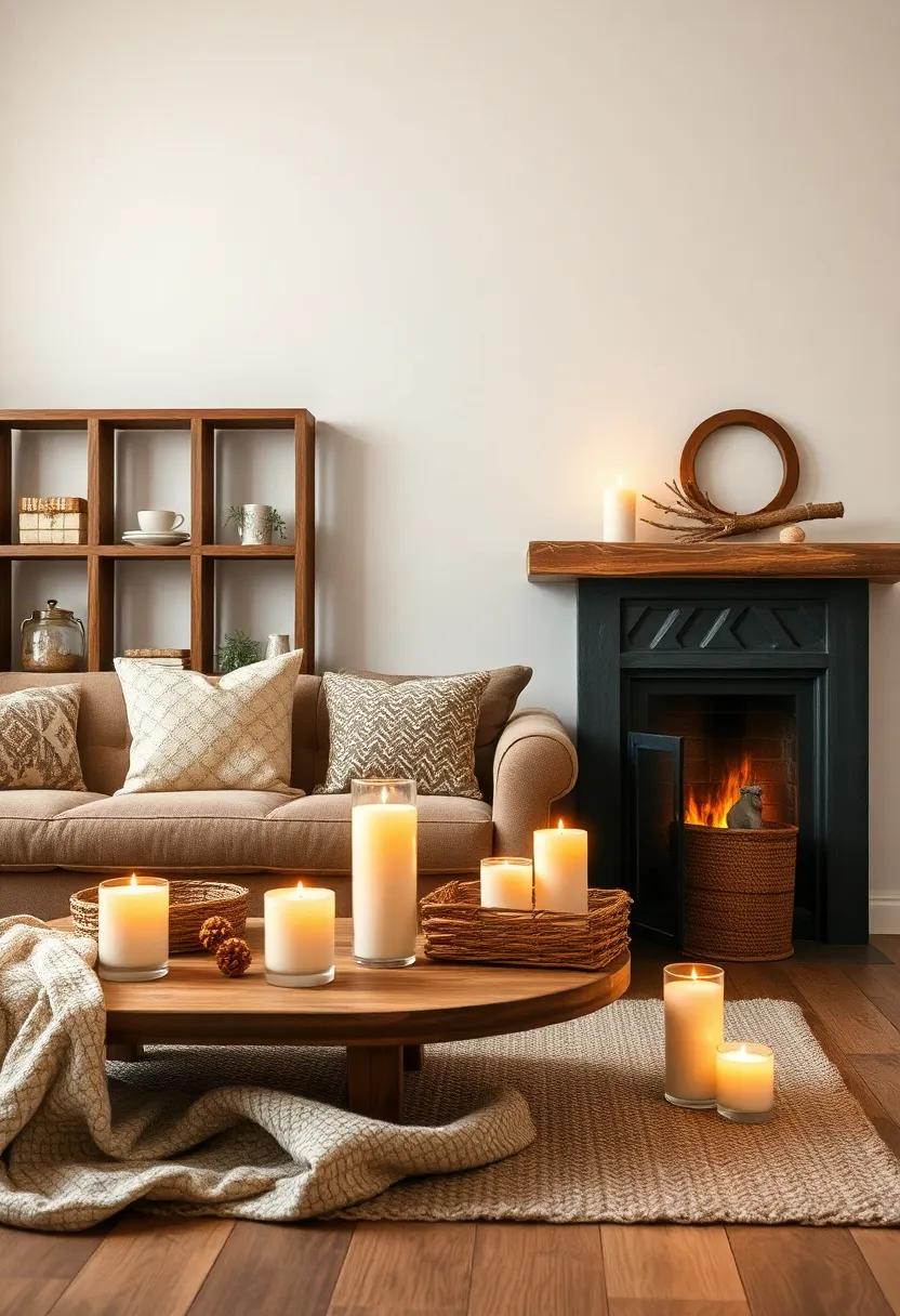Scented Candles: Place candles ​throughout the room in ⁢seasonal ‌scents, creating an inviting and homey atmosphere with their ‍soft flickering light