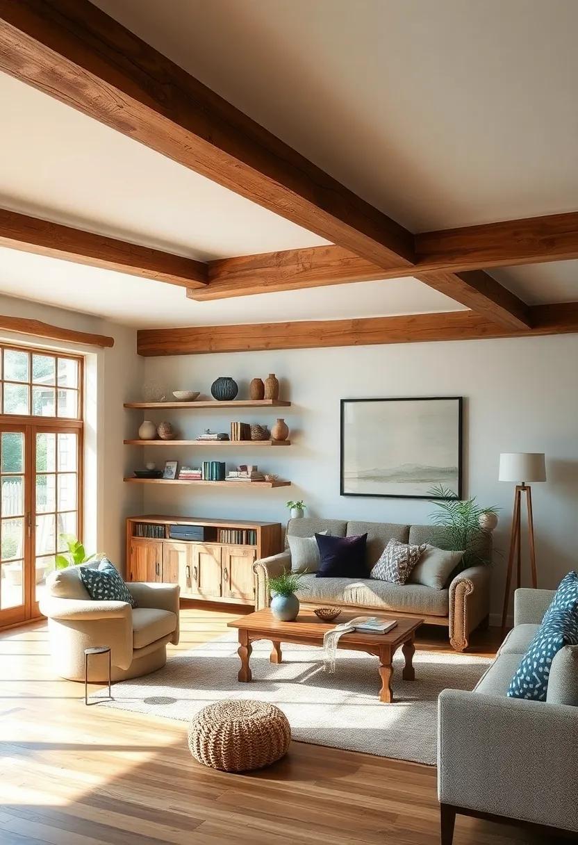 Acknowledging the Past: Use reclaimed wood for ⁢shelving or beams ‍to honor traditional craftsmanship while bringing a rustic aesthetic to your⁢ living area