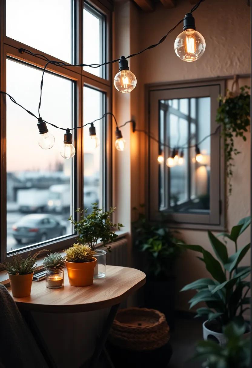 charming ‌String Lights:⁢ Illuminating Your Balcony with Whimsical‍ Glow