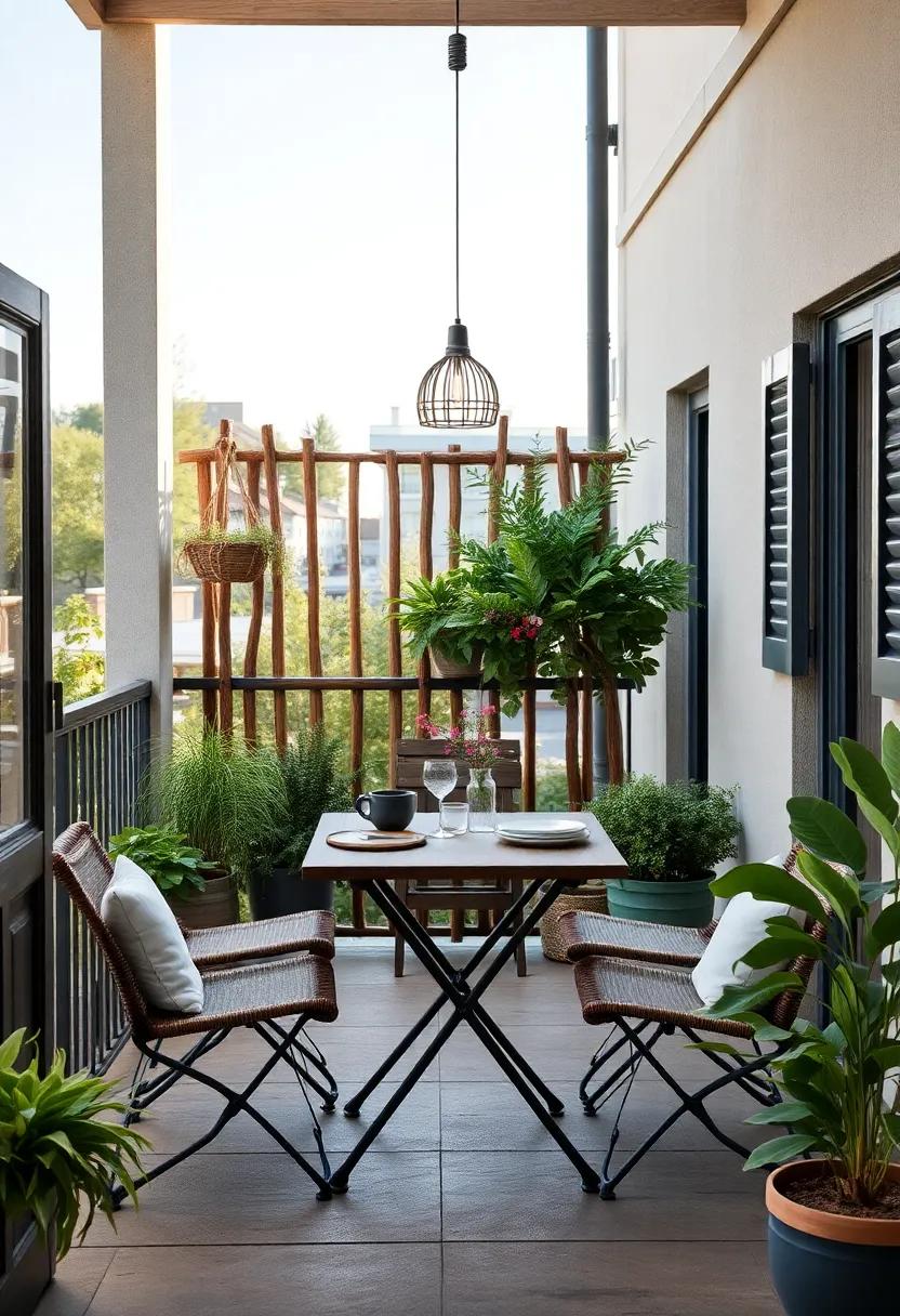 Compact Dining Spaces:​ cozy Tables for Romantic Outdoor⁢ Meals