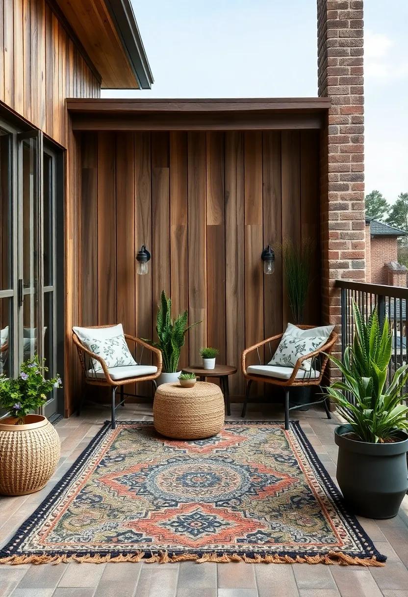 Delightful⁣ Outdoor Rugs: Defining Spaces with ⁣Rustic Patterns