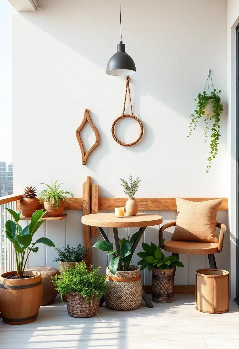 Sustainable Décor⁣ Choices:‍ Eco-Friendly Ideas for Rustic ​Balconies