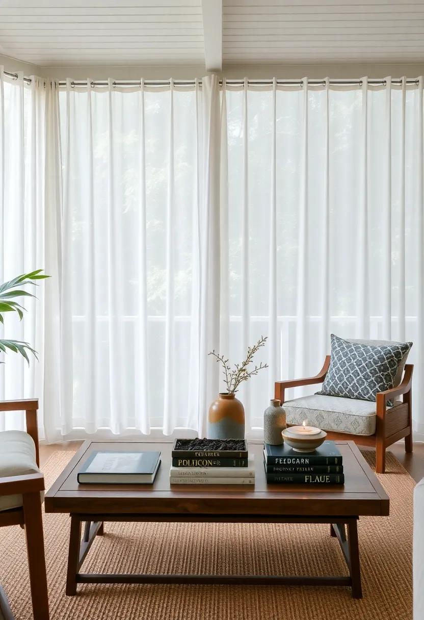 A Coffee Table Styled with Books and ⁣Decorative Accents