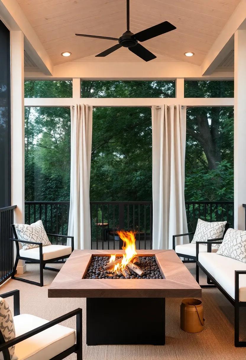 A Fire Pit Table for‌ Warmth and⁢ Flickering Ambiance