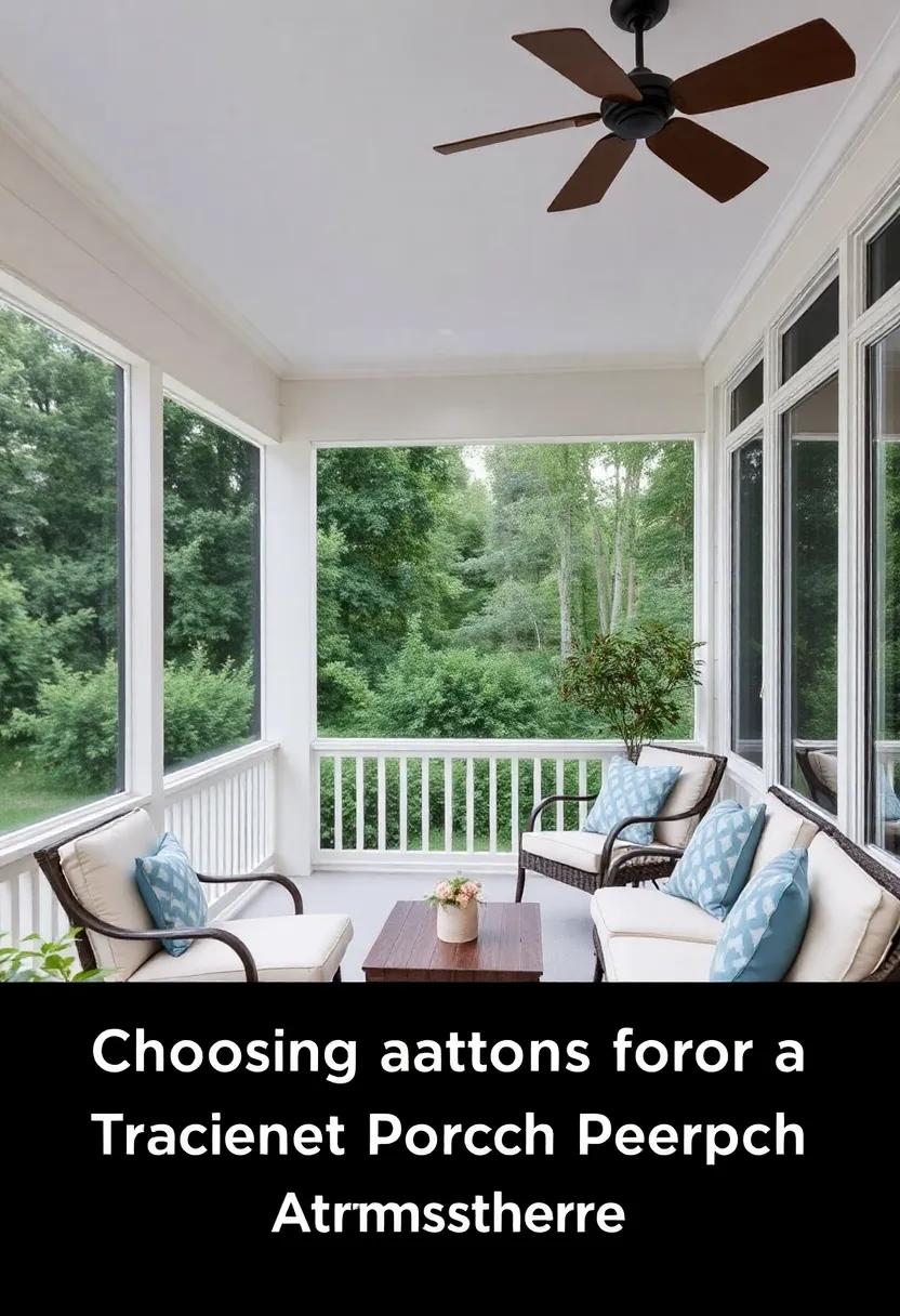 Color‌ Palette Selection: Choosing ‍Soothing Colors for a Tranquil Screened Porch Atmosphere