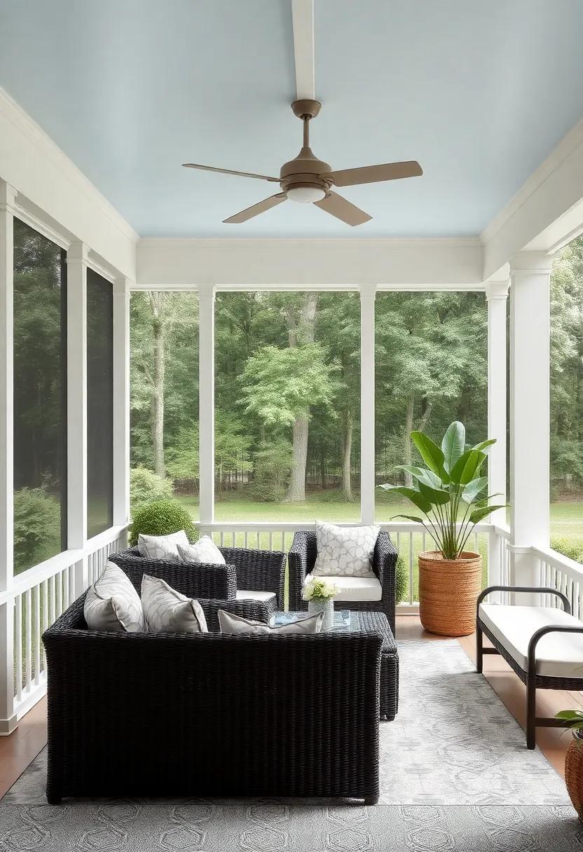creating⁢ Retreat Spaces with Layered ⁣Textures⁢ for an Inviting Screened ⁣Porch ⁢Experience