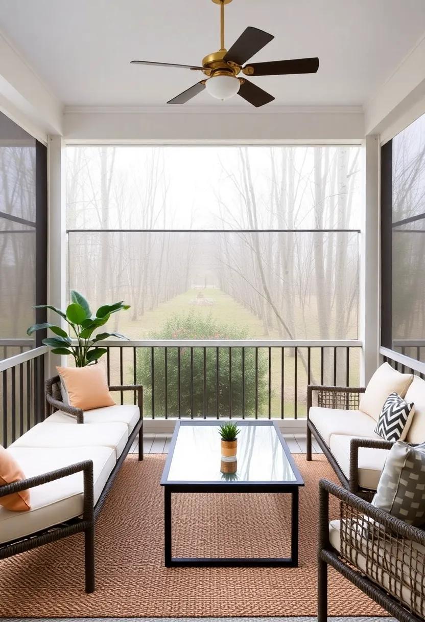 Functional Elegance: Blending Utility and Comfort⁤ in Your Screened⁢ Porch Furniture Choices