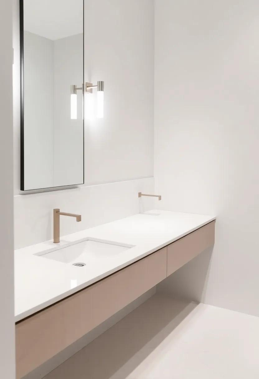 12) Select Slimline Faucets: Pick slender faucets that enhance the sleek design of your powder ⁤room while saving ⁣counter space