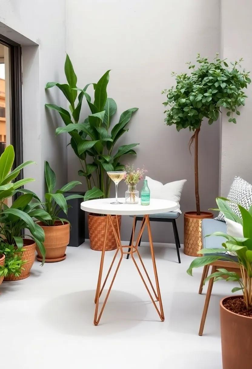 Incorporating Plants to Elevate Your Balcony Bar ambiance