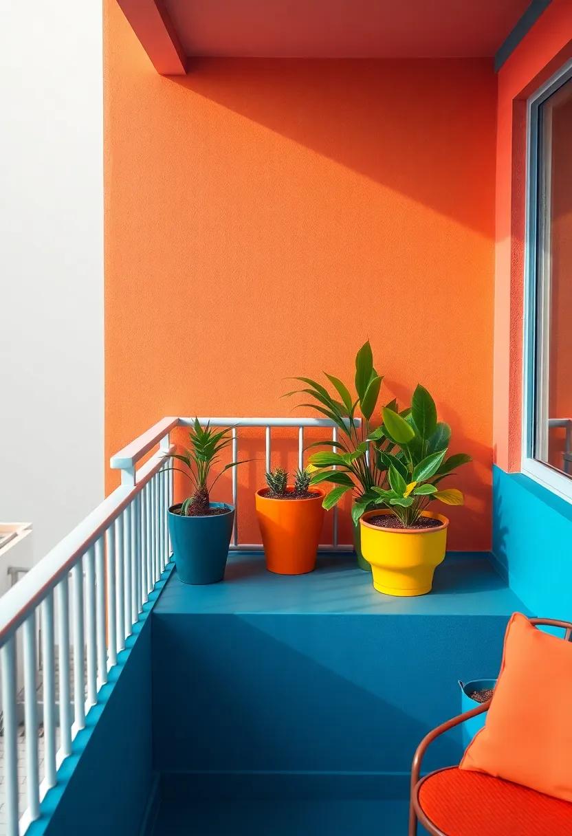 Incorporating bold​ Hues for a Vibrant Balcony Transformation